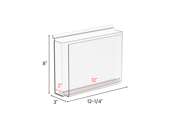 magbox slatwall newspaper acrylic dimensions for libraries and schools