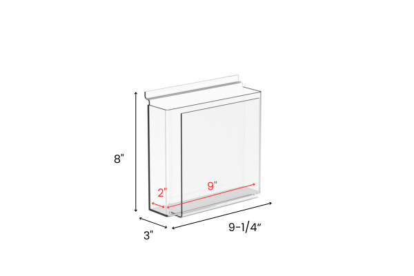 magbox slatwall acrylic dimensions for libraries and schools