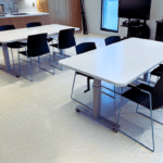 maker flex kids table with rounded corners + HPL surface