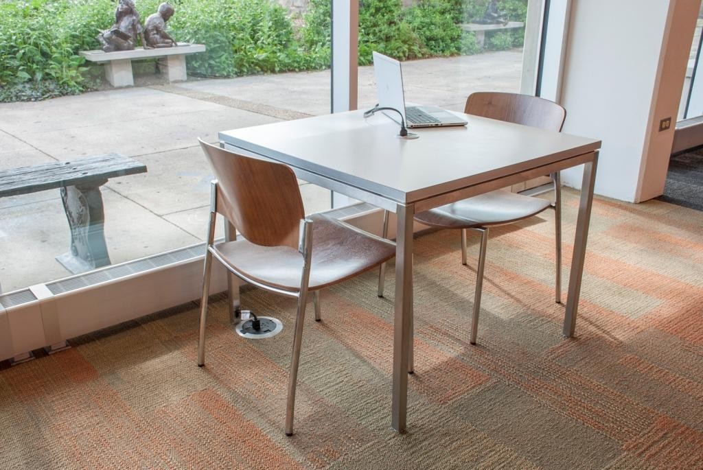 skware study table with in-surface power