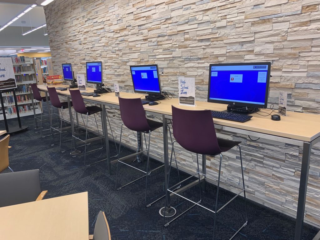skware teen computer bar, cook aspen branch