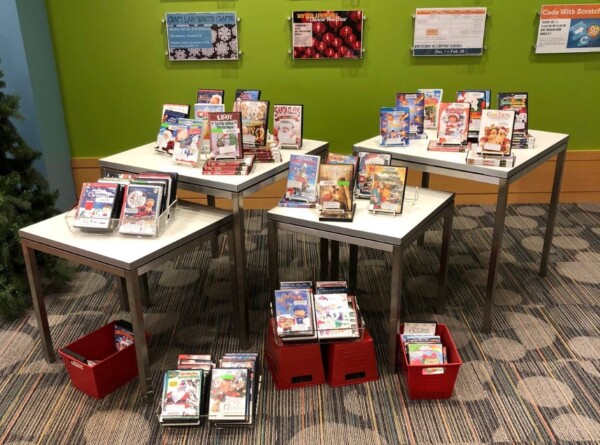 Skware Occasional Display Tables, Elmhurst Public Library
