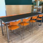 maker table - built in power, Elmhurst Library