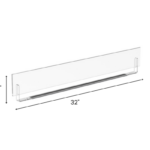 Magnetic Sign Holders 4 x 32 Acrylic Dimensions for Libraries