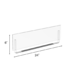 Magnetic Sign Holders 6 x 24 Acrylic Dimensions for Libraries