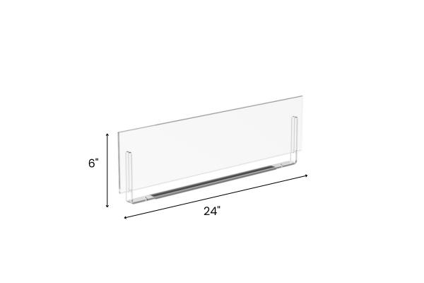 Magnetic Sign Holders 6 x 24 Acrylic Dimensions for Libraries