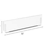 Magnetic Sign Holders 6 x 32 Acrylic Dimensions for Libraries