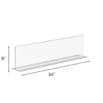 Countertop 6 x 24 Acrylic Dimensions for Library