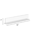Countertop Sign Holder 4 x 32 Acrylic Dimensions for Library