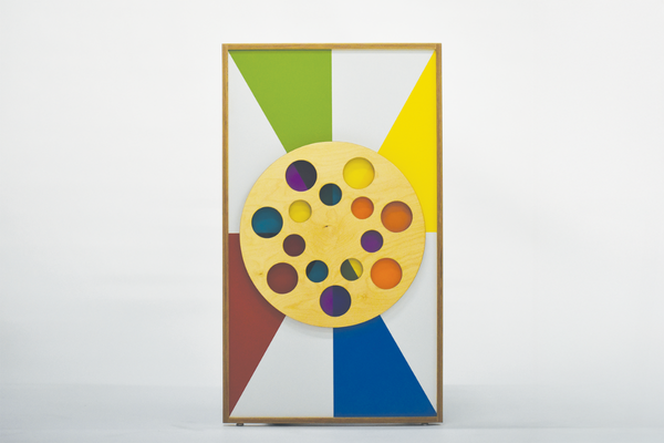 Color Wheel Toy Library Play End Shelving Panel