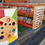 Play End Shelving Panels in Michigan City Public Library