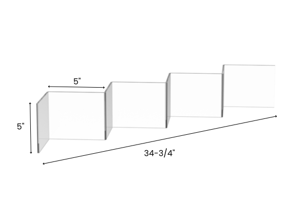 Zig Zag Acrylic Dimensions for Library