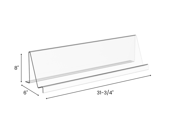 Large Face-Out Acrylic Dimensions for Library